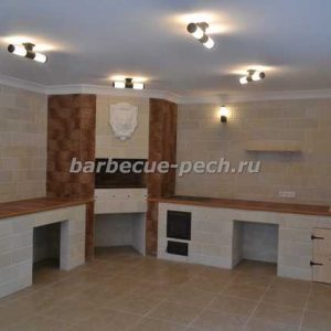 Беседки с мангалом барбекю и печкой