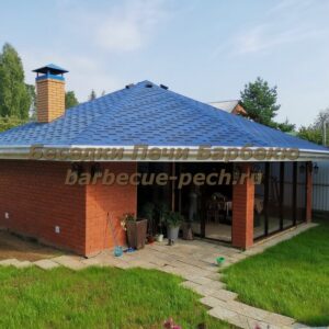 Беседка из кирпича