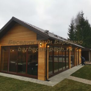 Беседка с мангалом